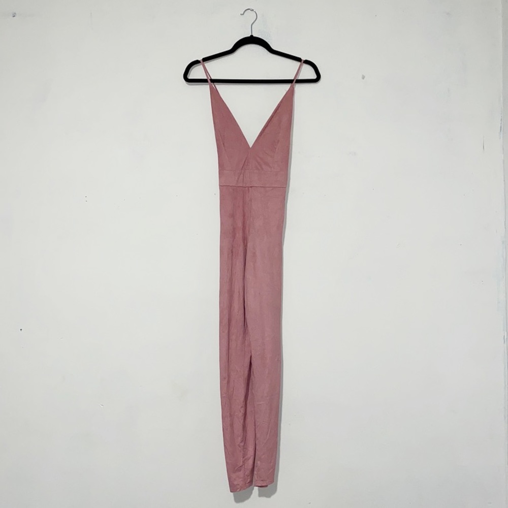 Tic:Toc Suede Jumpsuit 💗 - Picture 1 of 5
